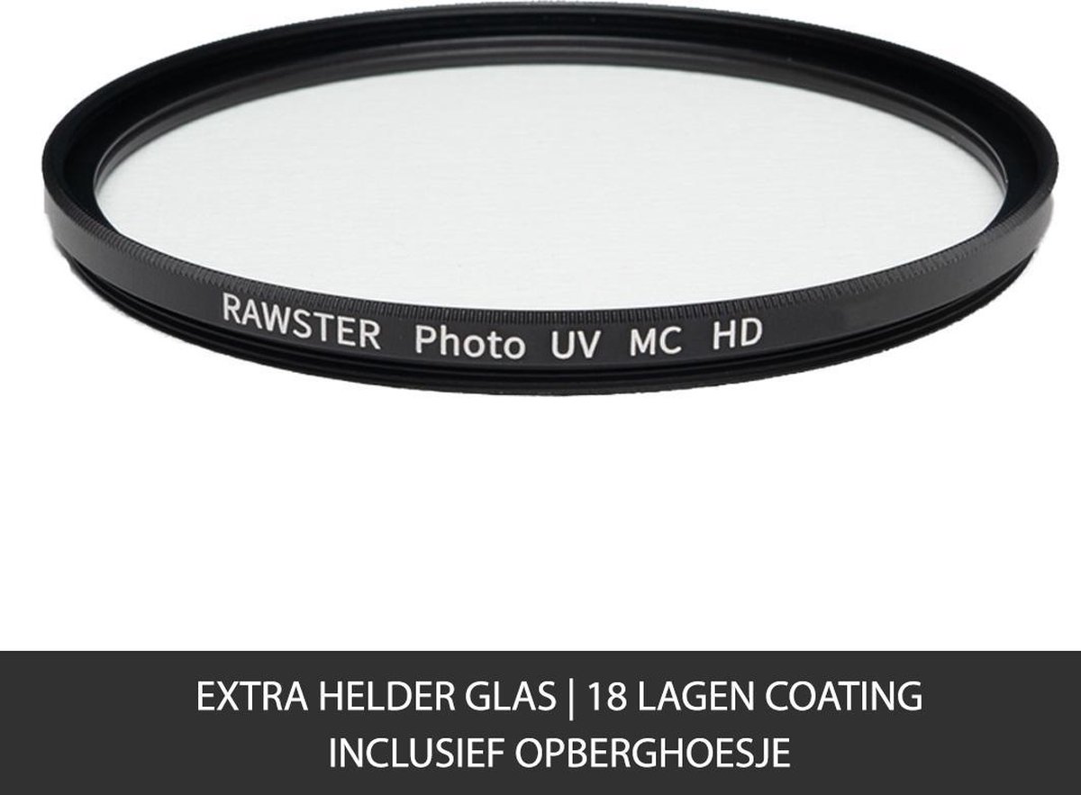 RAWSTER Photo • UV beschermfilter • 67mm • Slim frame • Multi-coated
