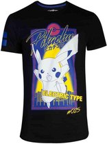 PokÃ©mon Heren Tshirt -2XL- City Pikachu Zwart