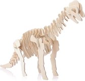 Bouwpakket 3D Puzzel Dino Dinosaurus Brachiosaurus- hout