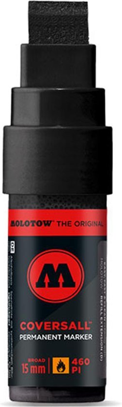 Molotow Coversall 460PI Zwarte 15mm Permanente Inkt Marker