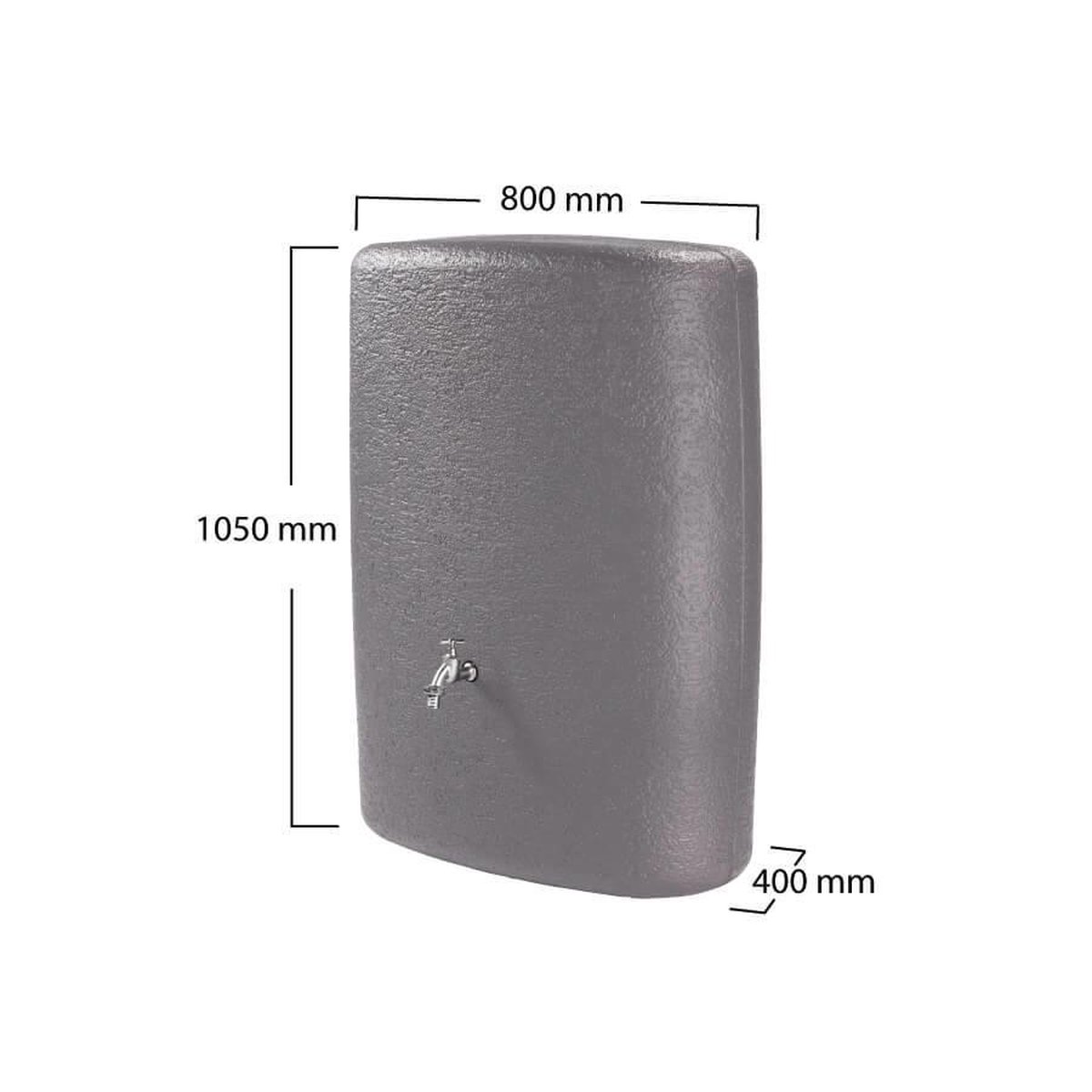 GARANTIA TERRANOVA wandtank 275 L graphite grey