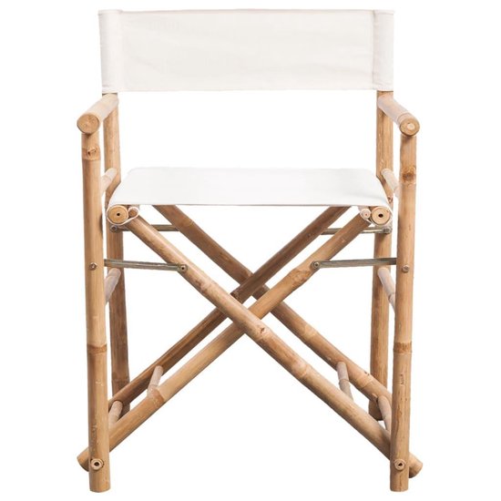 vidaXL - Regisseursstoelen - 2 - st - inklapbaar - bamboe - en - canvas van Vidaxl — afbeelding 5