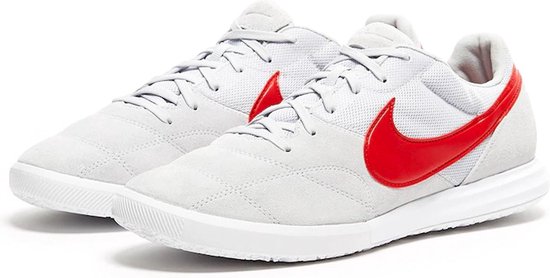 Nike Tiempo Premier II Sala IC Sportschoenen - Maat 41 - Mannen - licht  grijs/wit/rood | bol.com