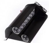 ORANJE 8 LED Dashboard Strobe Flash zwaailicht