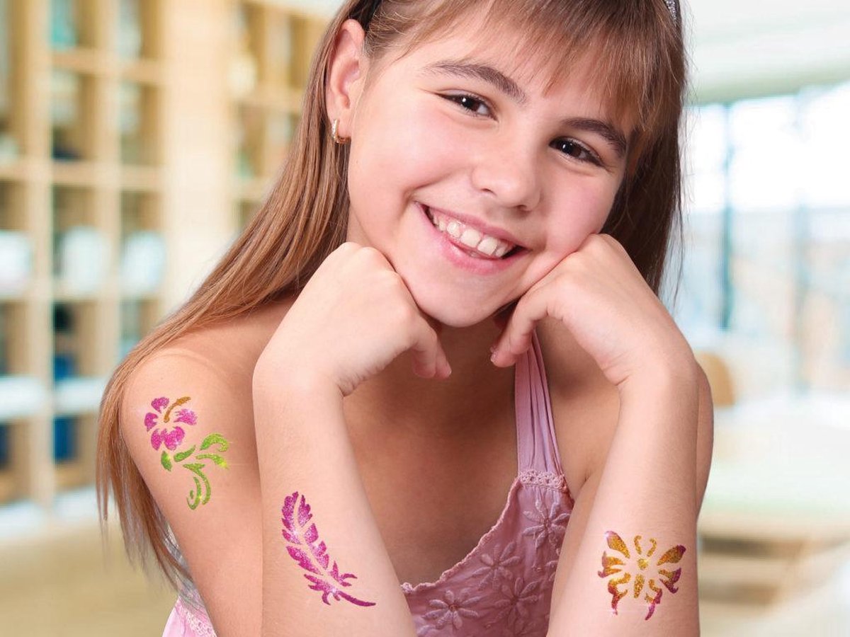 Glamorous Glitter Tattoo kit! 40 delig! Zelf tattoo maken bol