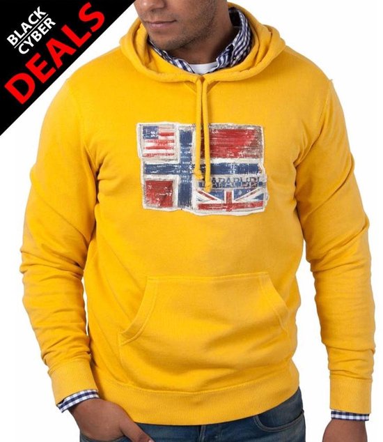 Napapijri ® Sweatshirt met capuchon Norway Flag, geel | bol.com