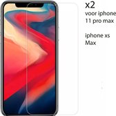iPhone XS Max  - 2 x  Tempered Glass Screenprotector