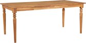 Eettafel Bruin Hout (Incl LW Klok) Rechthoekig - Dineertafel - Eet tafel - Eetkamertafel - Woonkamer tafel