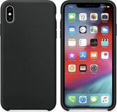 Étui en silicone de luxe - noir - pour Apple iPhone XR - intérieur en daim