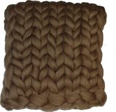 CAMEL 60 x 80 cm - Wollen deken / babydekentje / kleed XXL merino wol