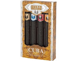 Cuba - Cuba Classic Gift Set Cuba Gold EDT 35 ml, Cuba Orange EDT 35 ml, Cuba Red EDT 35 ml, Cuba Blue EDT 35 ml - Eau De Toilette - 140ML