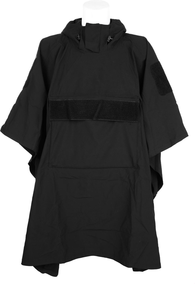 101 Inc Poncho Outbreak Zwart