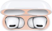 Sticker Geschikt voor Airpods Pro - Accessoire voor Airpods Pro - Anti Magnetisch Stof - Airpods Beschermende Sticker - Airpods Pro Beschermer -  Airpods Protector - Vuilbescherming - Goud - 