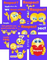 Posters Respect met wandkaarthouder (A3)