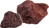 Sera Donkerrode lavasteen Rock Red Lava S/M • 8 – 15 cm per 4 stuks