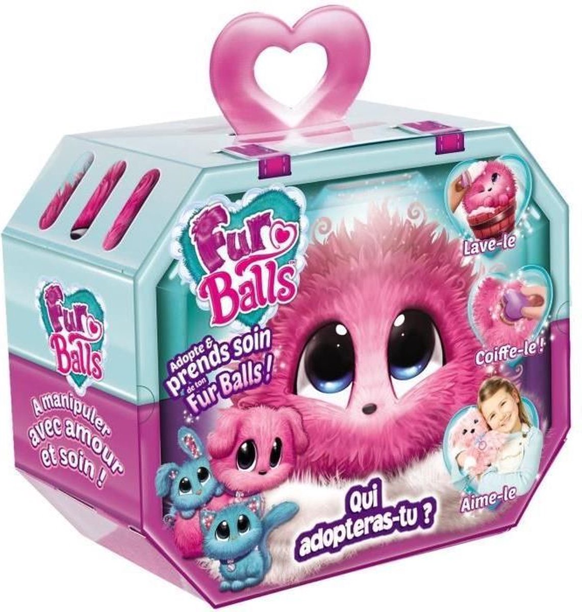 Fur Balls Roze Knuffeldier