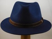 Panizza  wolvilt hoed  'Potenza'  / blauw maat 61