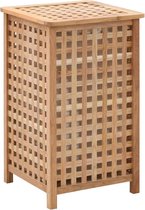 vidaXL Wasmand 39x39x65 cm massief walnotenhout