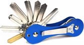 Sleutelhouder - Sleutel organizer - Sleutelopberger - Met clip - Aluminium - Blauw