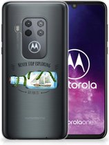 Motorola One Zoom Telefoonhoesje met Naam Boho Bottle