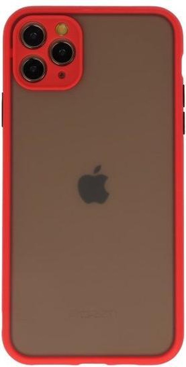 Kleurcombinatie Hard Case voor iPhone 11 Pro Max Rood