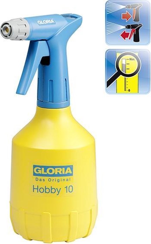 Gloria Hobby 10 Drukspuit - Fijnsproeier - 1L van Merkloos	 — afbeelding 3