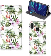 Hoesje maken Huawei Y7 hoesje Y7 Pro (2019) Flamingo Palms