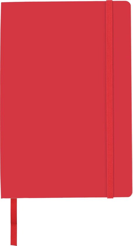 2x - Notitieboek  A5 - Zachte kaft - Lijntjes - Bladwijzer - Vakje in omslag