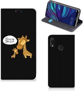 Huawei Y7 hoesje Y7 Pro (2019) Magnet Case Giraffe
