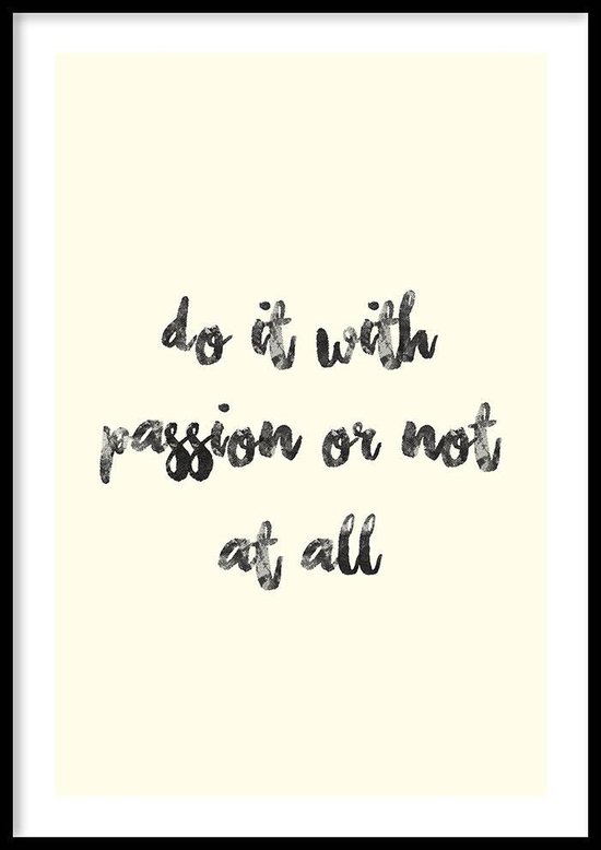 Poster – Do it with passion - 70x100cm