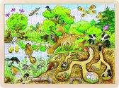 Goki Puzzel: op ontdekking in de natuur 96-delig - Multi