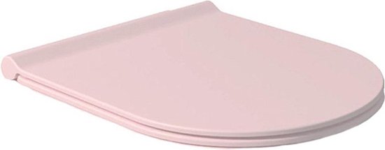 evolutie spoelen Achterhouden Toiletbril Salenzi Form Slim Mat Roze Quickrelease Softclose Toiletzitting  | bol.com