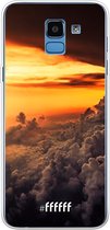 Samsung Galaxy J6 (2018) Hoesje Transparant TPU Case - Sea of Clouds #ffffff