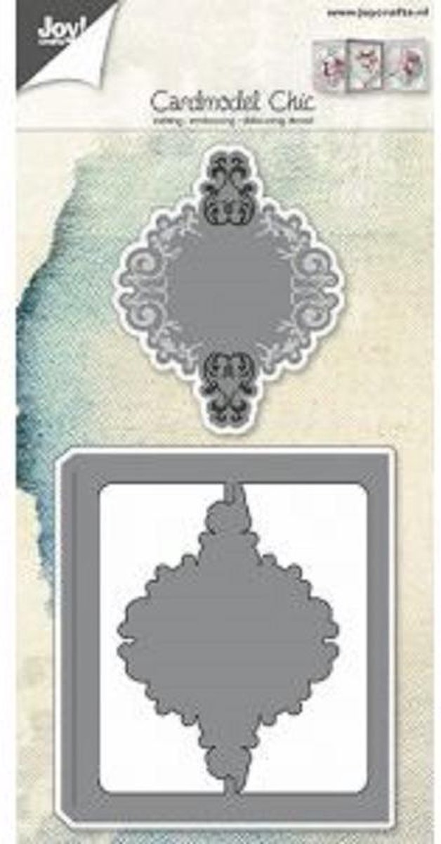 Snij-embos-debosstencil – Kaartmodel sierlijk