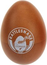 Rattlesnake Percussie-ei Junior 6 X 4 Cm Hout Bruin