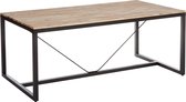 4goodz Industriële Eettafel Bologna 180x90x75 cm - Acacia hout blad