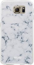 Samsung Galaxy S6 Hoesje Transparant TPU Case - Classic Marble #ffffff