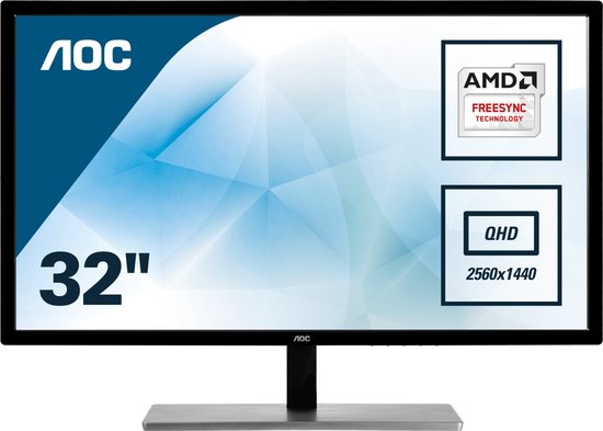 AOC 79 Series Q3279VWF écran plat de PC 80 cm (31.5) 2560 x 1440 pixels  Quad HD LED