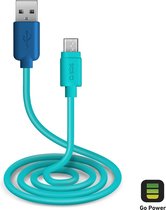 SBS TEPOPCABLEMICB USB-kabel 1 m USB 2.0 USB A Micro-USB B Blauw