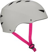 Nijdam Skate Helm - Pinky Swear - Grijs/Fuchsia - L