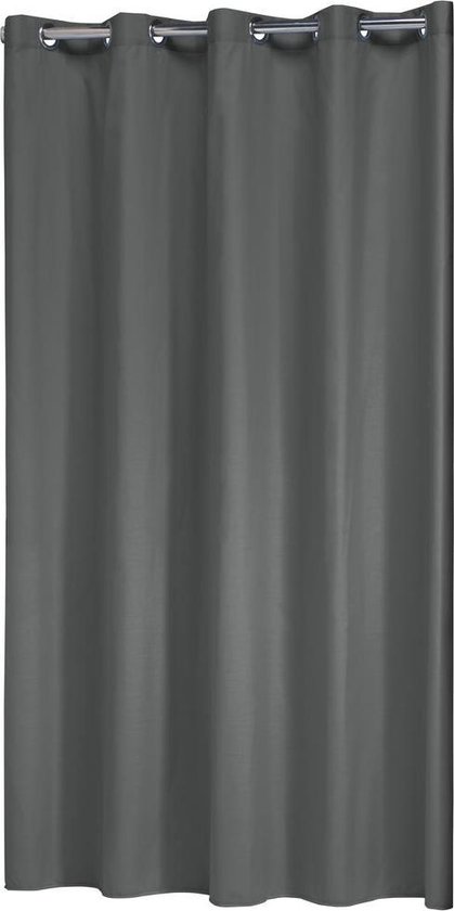 Sealskin Coloris Douchegordijn 180x200 cm - Polyester / Katoen - Grijs