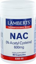 Lamberts NAC (N-Acetyl Cysteïne) 600 mg - 60 capsules - Aminozuren - Voedingssupplement