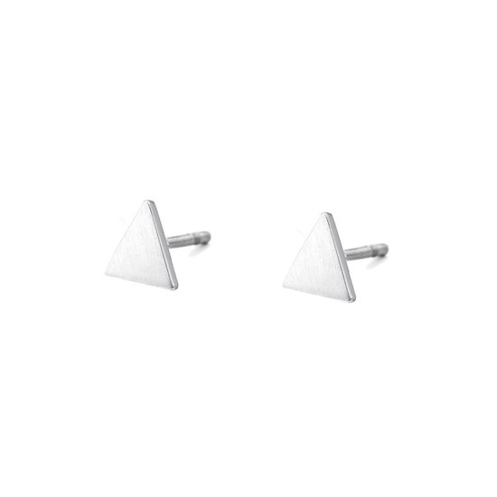Nouveau Bling 9NB 0382 Boucles d'oreilles en argent Triangle 5 mm - Clou d' oreille -... | bol.com