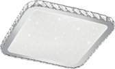 LED Plafondlamp - Trion Sypon - 30W - Aanpasbare Kleur - Dimbaar - Afstandsbediening - Sterlicht - Vierkant - Mat Wit - Kunststof - BES LED