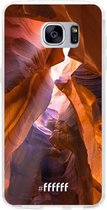 Samsung Galaxy S7 Edge Hoesje Transparant TPU Case - Sunray Canyon #ffffff