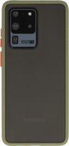 Hardcase Backcover Hoesje Geschikt voor Samsung Galaxy S20 Ultra Groen