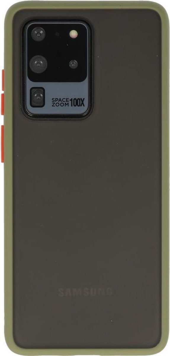 Hardcase Backcover Hoesje Geschikt voor Samsung Galaxy S20 Ultra Groen