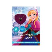 Frozen Sneeuwpret Anna met hartjes bedelkettinkje - speelboekje met meer dan 40 puzzels en activiteiten
