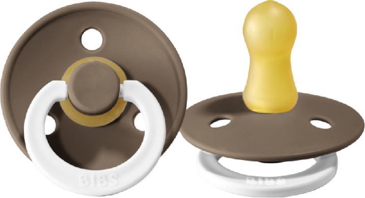 Goedkoopste Bibs fopspeen - maat 2 6-18 maanden - 1 stuk - dark oak glow in the dark