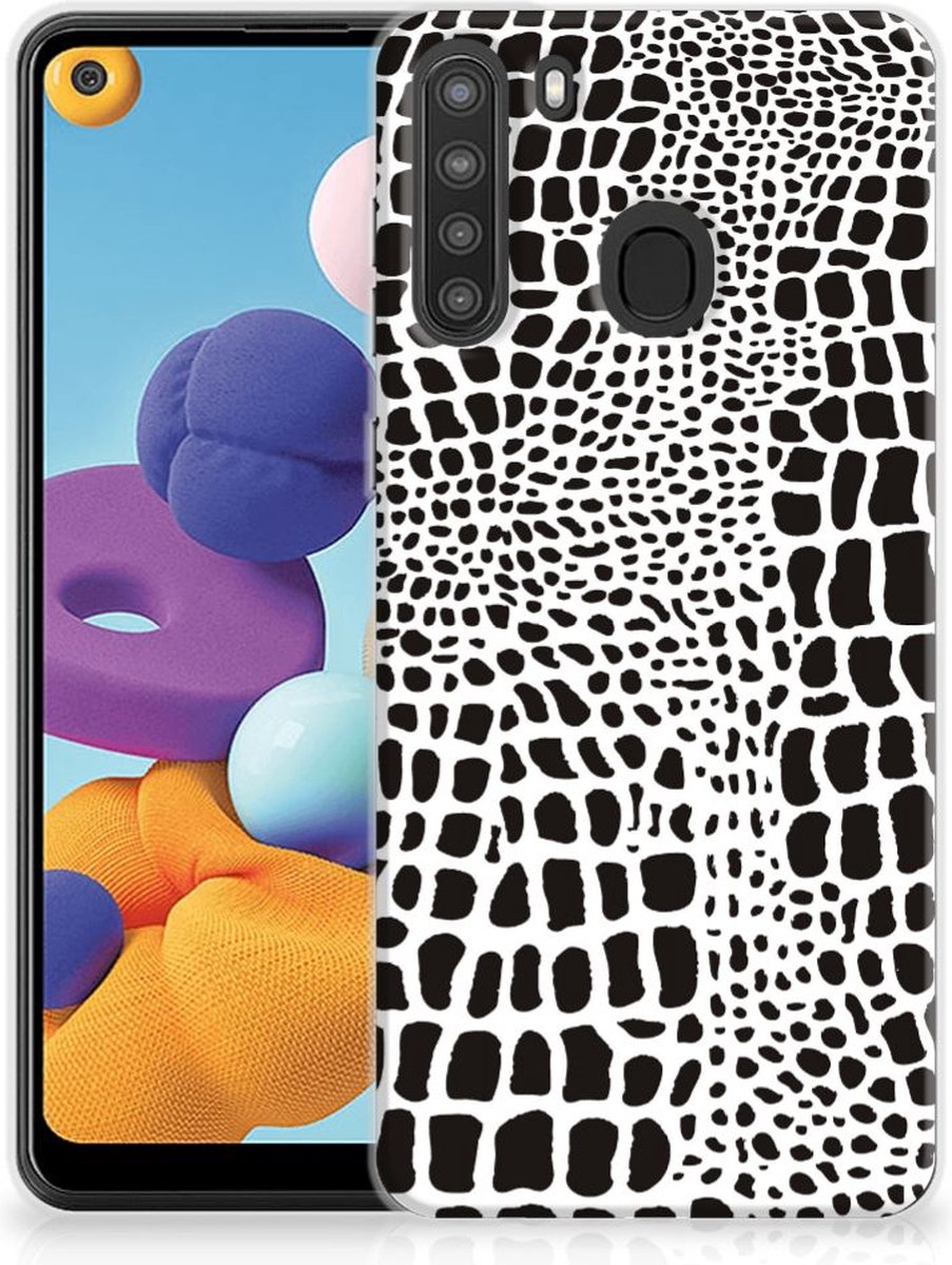 Samsung Galaxy A21 TPU Hoesje Slangenprint
